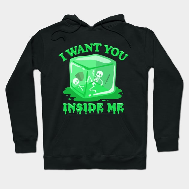 Gelatinous Hug Hoodie by NinthStreetShirts